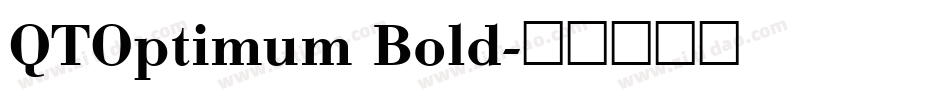 QTOptimum Bold字体转换